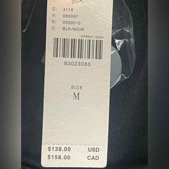 Anthropologie Pilcro Faded Black Cropped Moto Denim Blazer Jacket Size M NWT - Picture 4 of 6